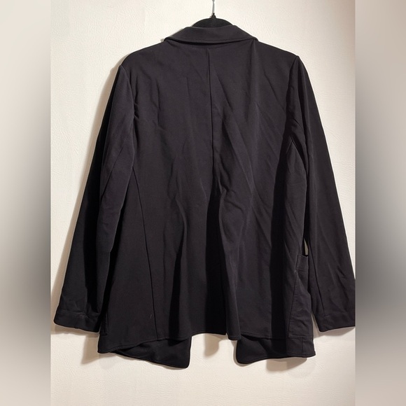 Athleta Eastbound Blazer Black w Pockets Soft sz 16 - Picture 3 of 10